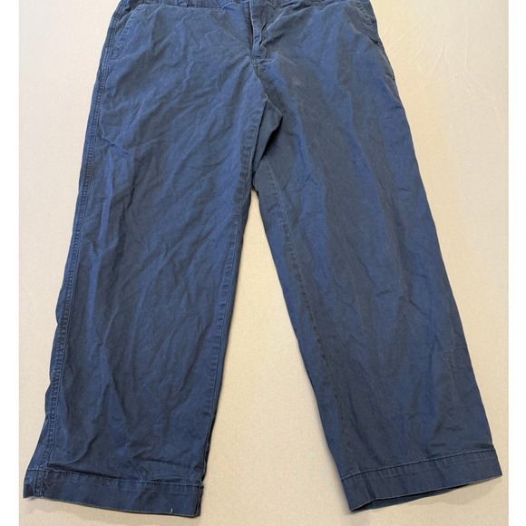 A New Day Women's‎ Navy Blue Cropped Wide Leg Pants Size 12 Stretch Casual - Picture 4 of 7